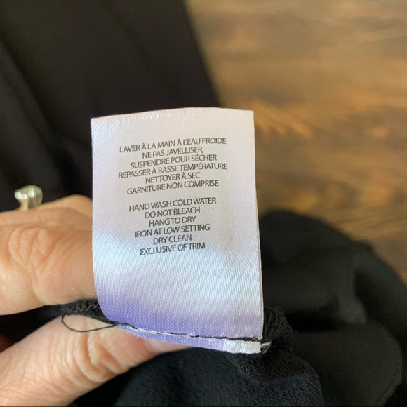 MELANIE LYNE | Black Crepe Wide Leg Jumpsuit Sz 2 - Picture 6 of 12